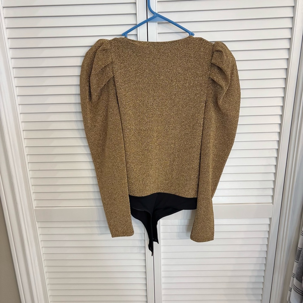 Express Gold and Black Bodysuit - Picture 2 of 3
